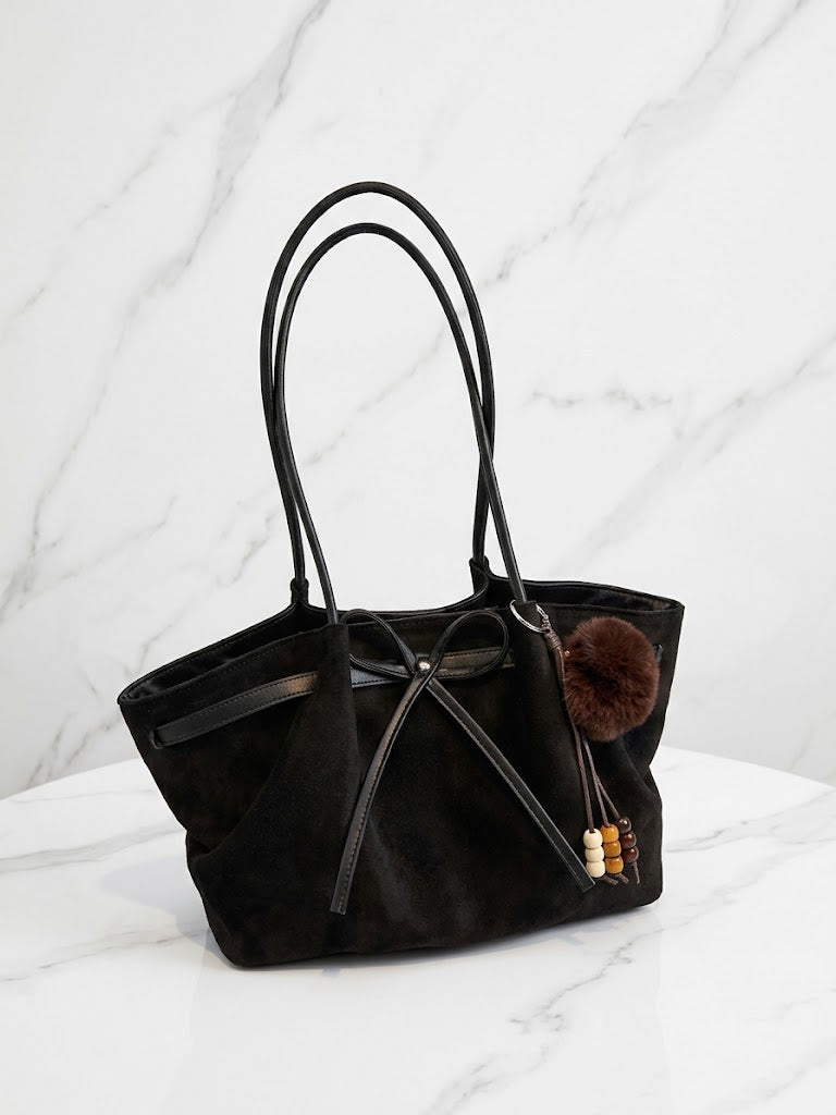 suade Casual Tote Bag